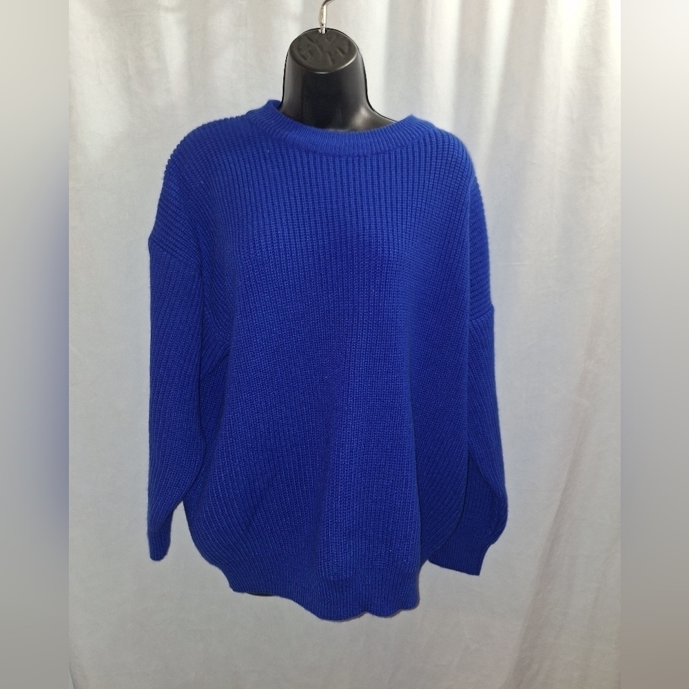 Roman's blue knitted sweater size 1X